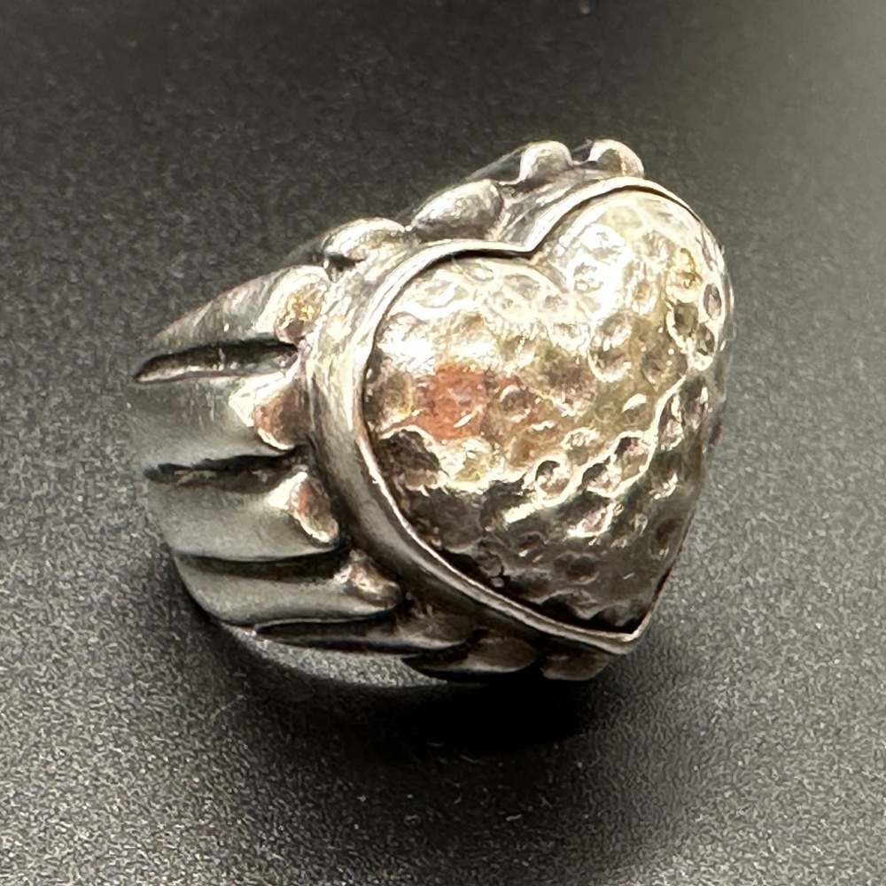 Dian Malouf Heart Cocktail Ring